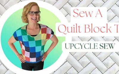 Rainbow Quilt Block T Sew Upcycle