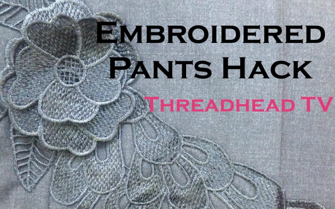 DIY Embroidered Trouser Hack