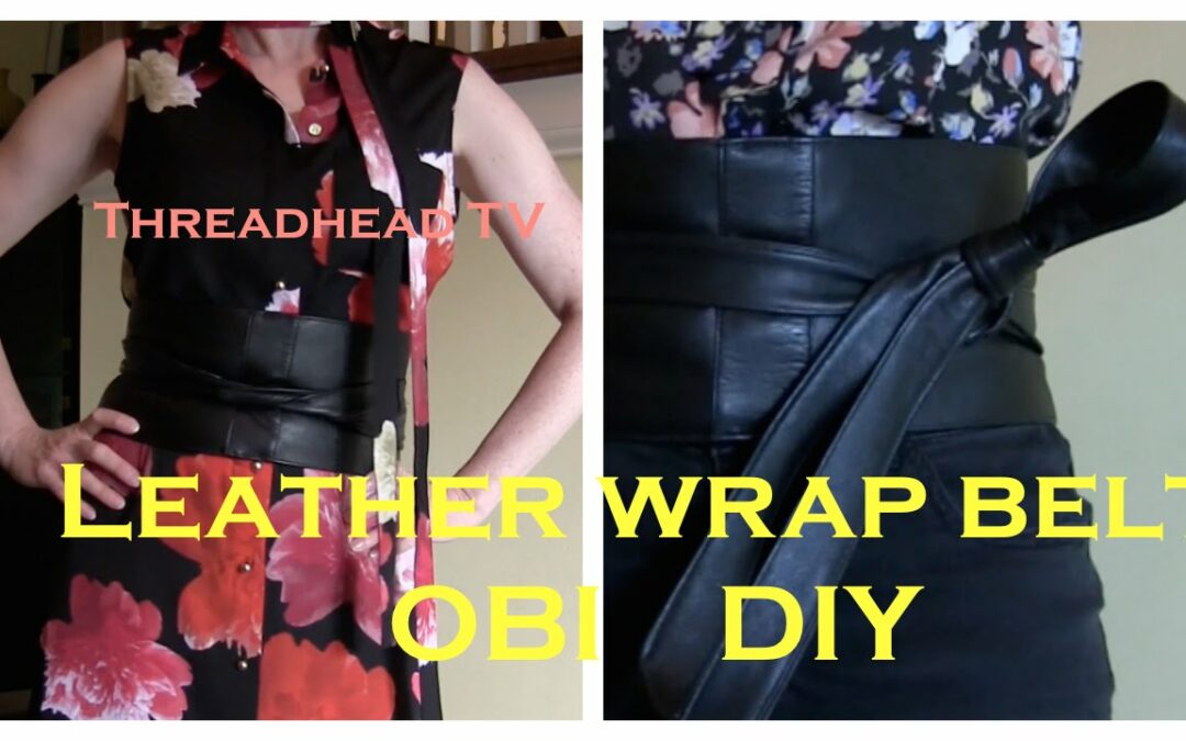 Sew a Leather Wrap OBI Belt DIY