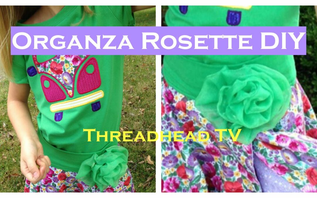Organza Rosette How To DIY Sew