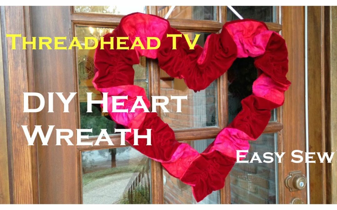 DIY Luxe Ruffled HEART WREATH Easy Sew Tutorial