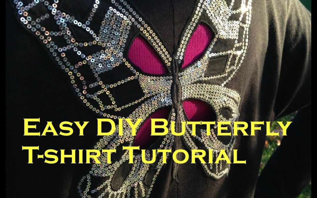 EASY DIY Butterfly-back T-shirt Sewing Tutorial