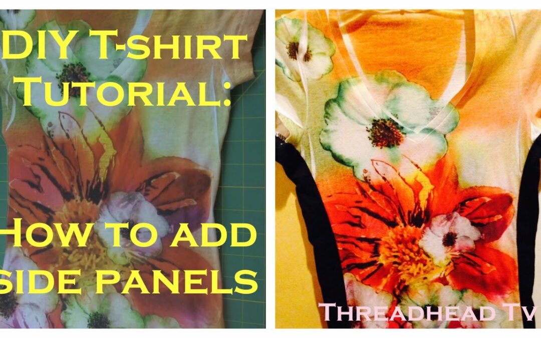 DIY Summer Top Series #4: SIDE BLOCKING T-shirt Sewing Tutorial