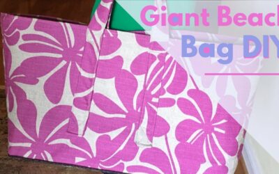 Giant Beach Bag DIY Sew w PIPING